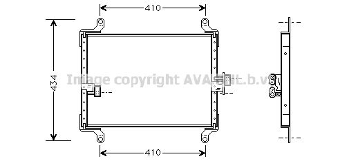 AVA QUALITY COOLING Condenser, air conditioning